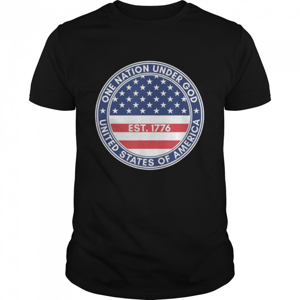 One nation under god est 1776 shirt Classic Men's T-shirt