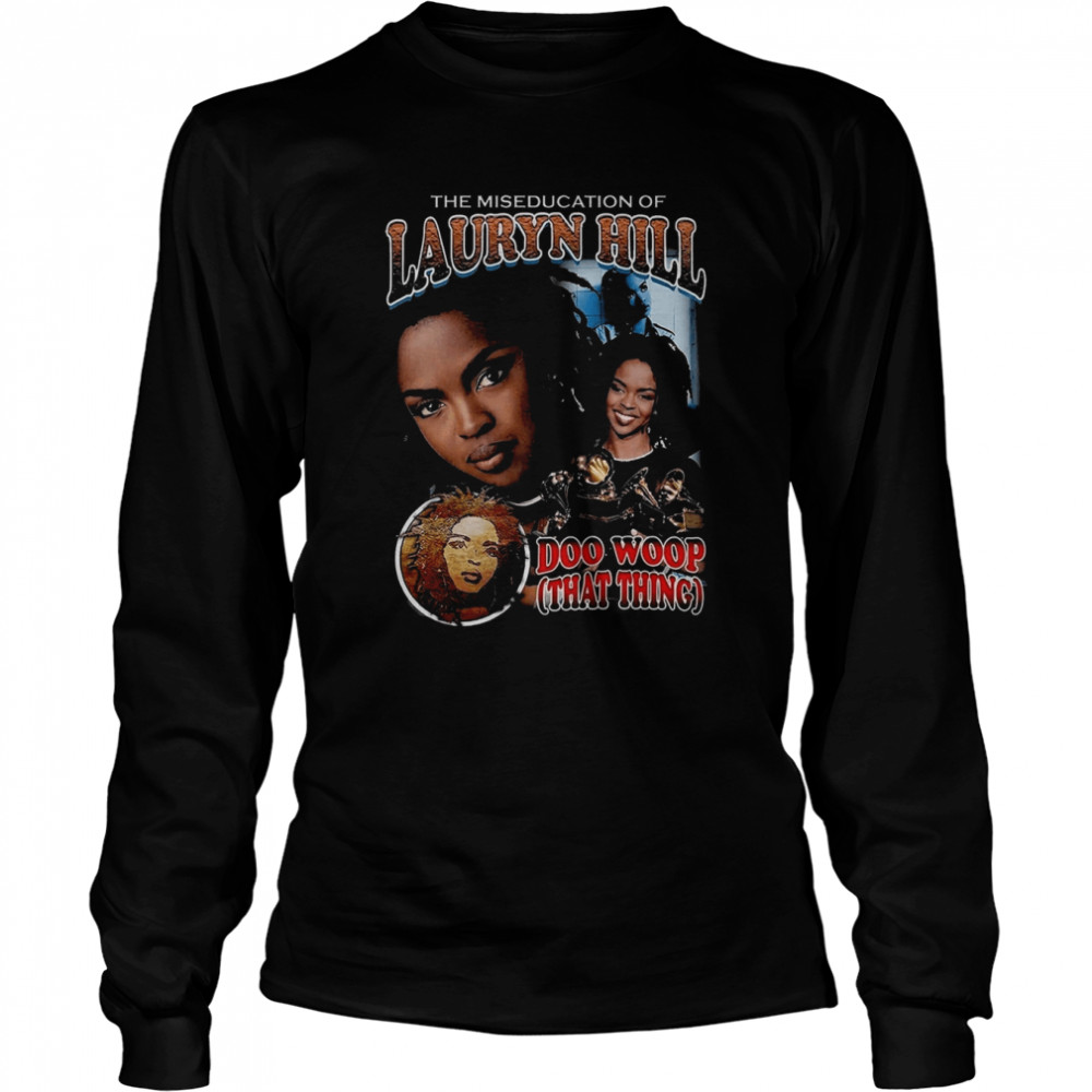 Portrait Of Lauryn Hill Retro Vintage shirt Long Sleeved T-shirt
