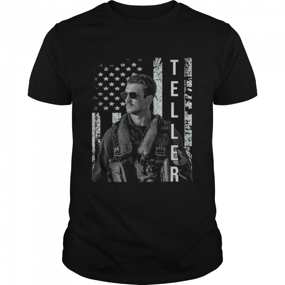 Rooster Miles Teller USA Flag Retro Top Gun Movie 2022 shirt