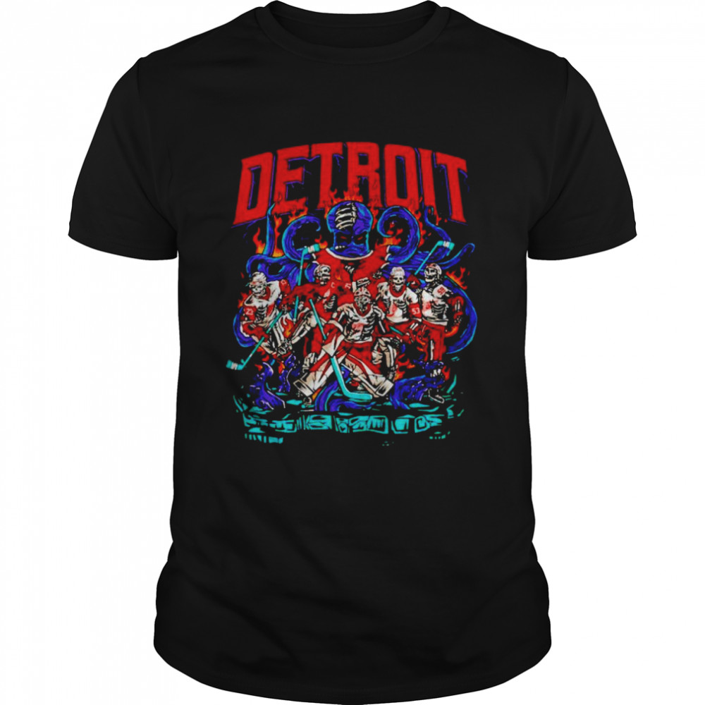 Skeleton Detroit Red Wings shirt Classic Men's T-shirt