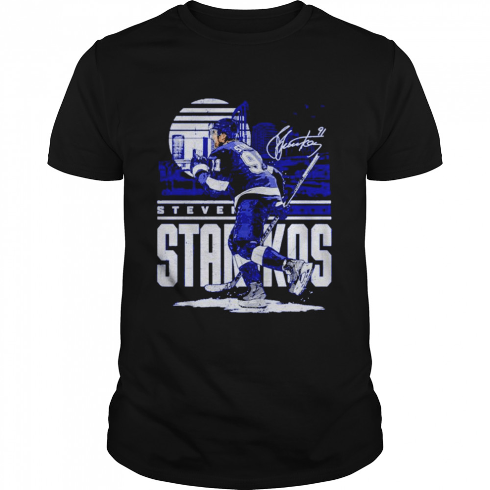 Steven Stamkos Tampa Bay Lightning Player Skyline Signature shirt Classic Men's T-shirt