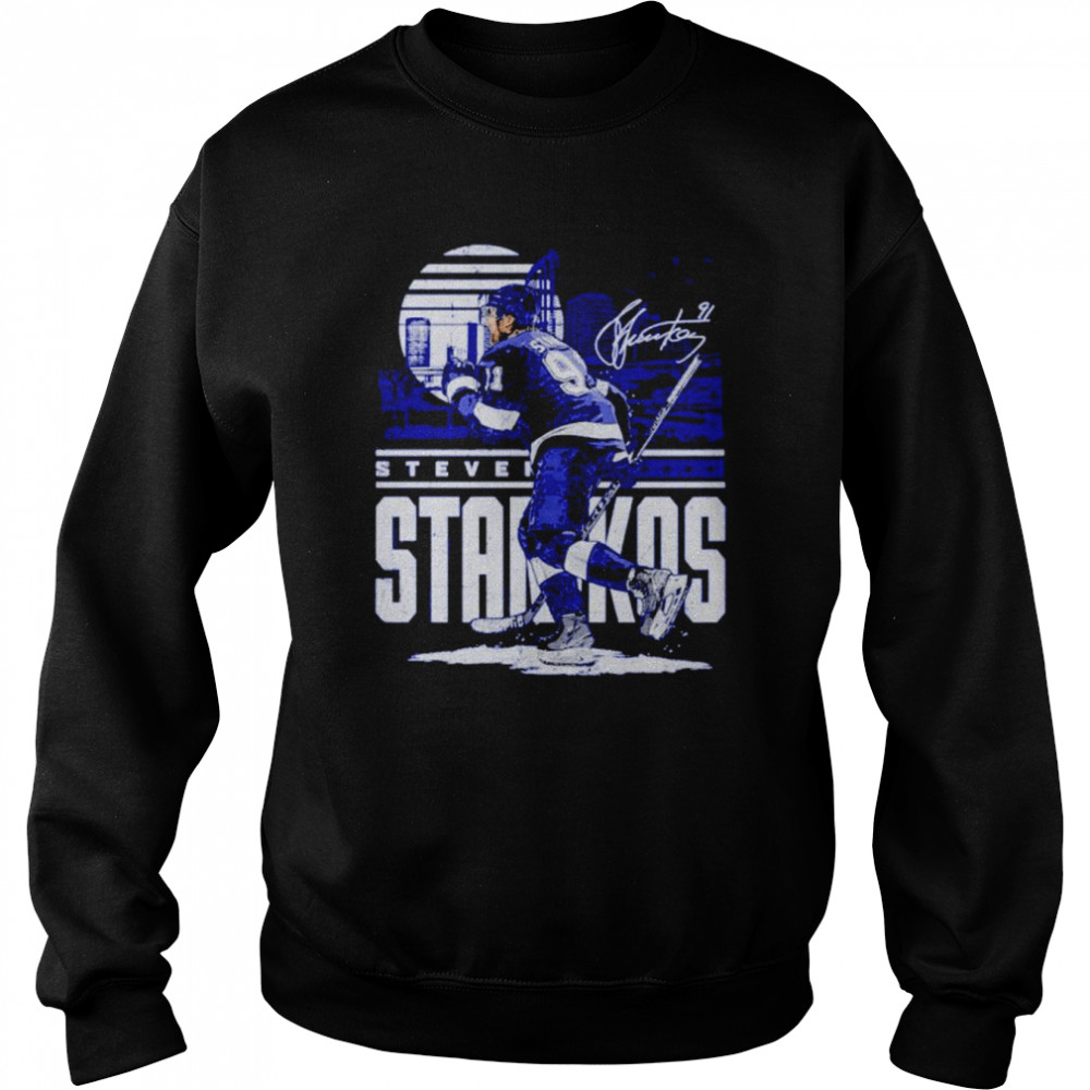 Steven Stamkos Tampa Bay Lightning Player Skyline Signature shirt Unisex Sweatshirt