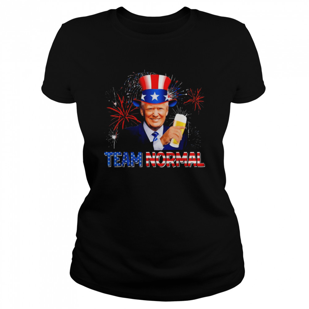 Team Normal 2022 USA America Flag #TEAMNORMAL Pro Trump 2024 T- Classic Women's T-shirt
