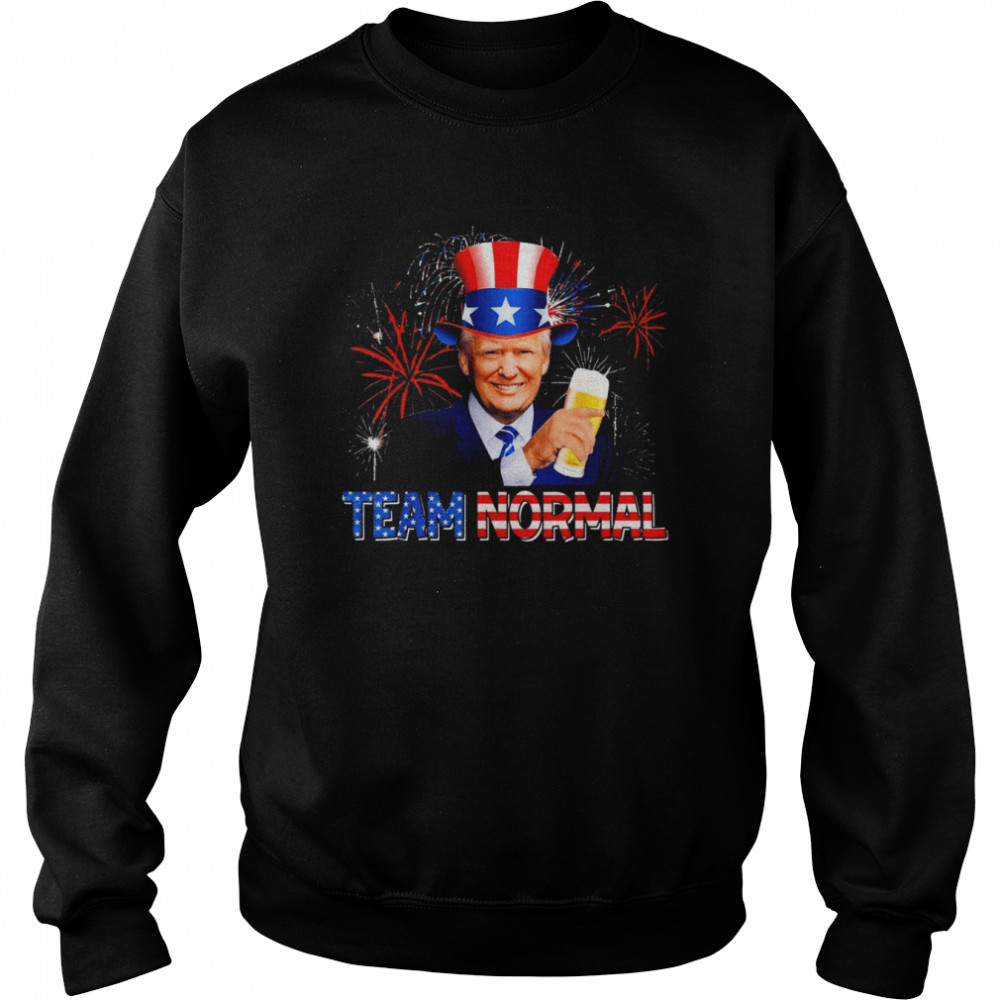 Team Normal 2022 USA America Flag #TEAMNORMAL Pro Trump 2024 T- Unisex Sweatshirt