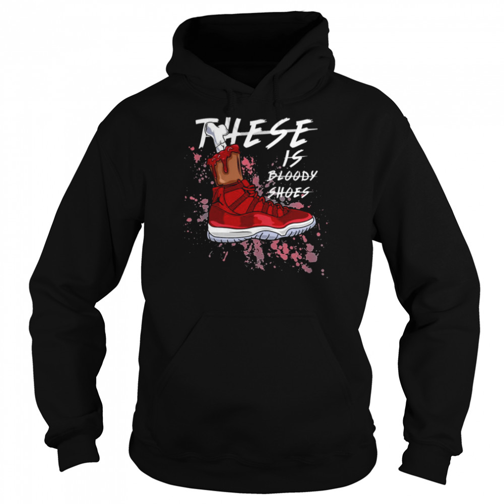 These Is Bloody Shoes Red shirt Unisex Hoodie