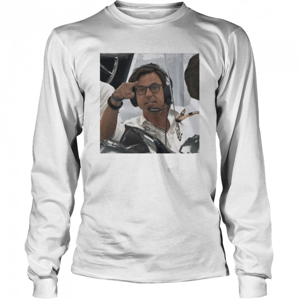Toto wolff becomes the latest f1 meme after brazil gp reaction shirt Long Sleeved T-shirt
