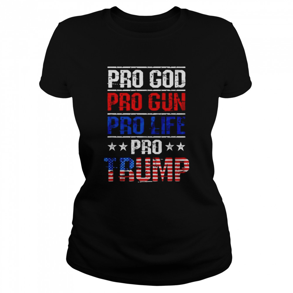 Trump 2024 American flag vintage maga Trump 2024 shirt Classic Women's T-shirt