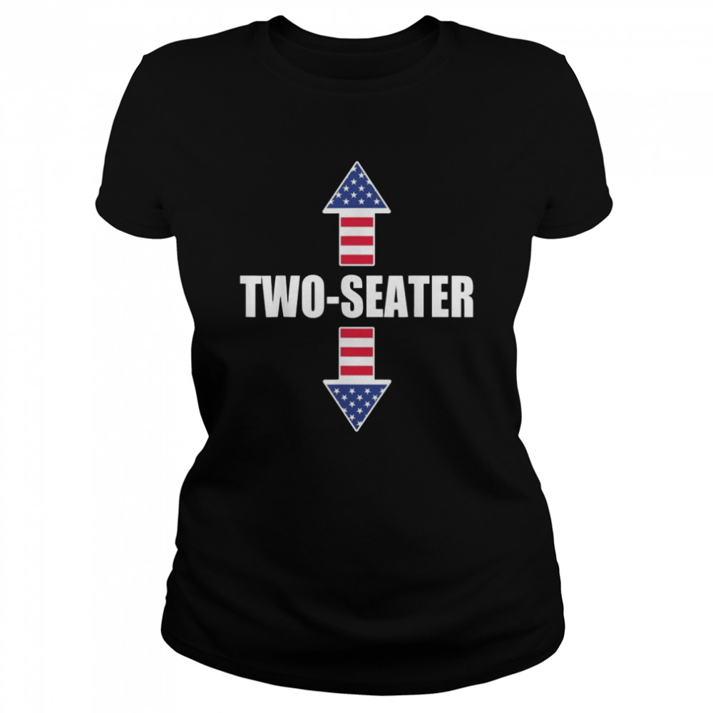Two seater 4th of july day vintage American shirt Classic Women's T-shirt