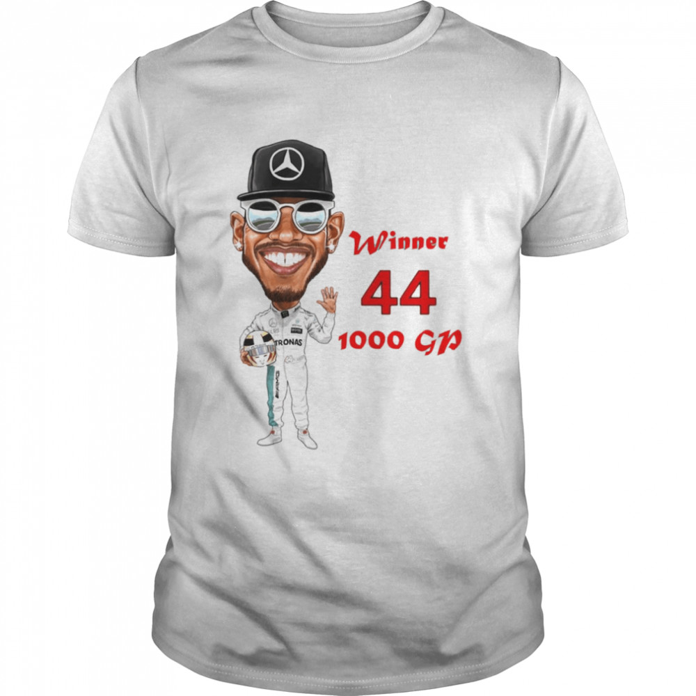1000Th Grand Prix Winner Lewis Hamilton Car Racing Shirt