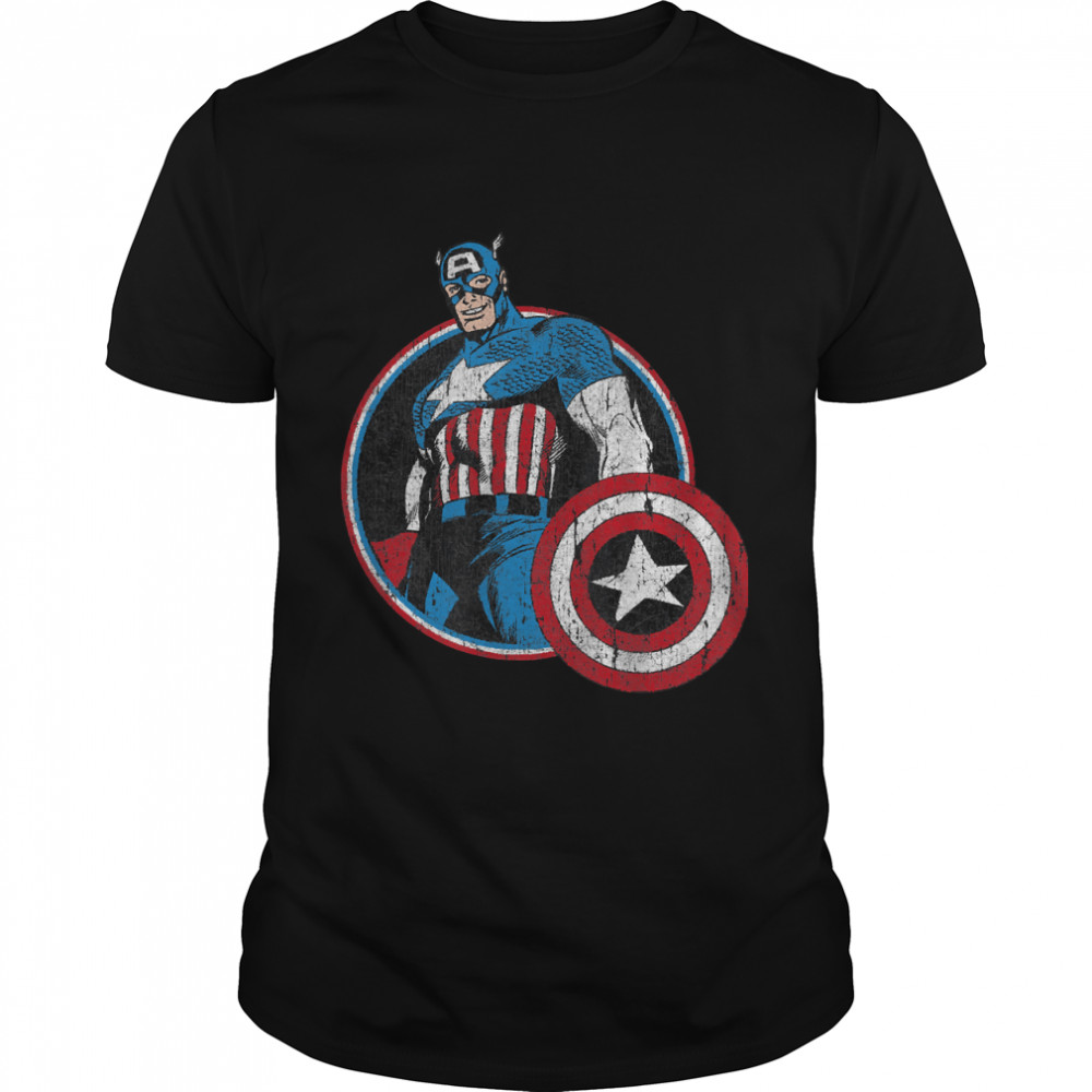 Cap Hero Distressed Essential T-Shirt