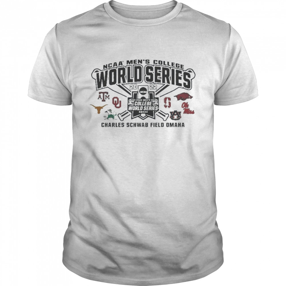 CWS 8 Team Arkansas Razorbacks Baseball 2022 Shirt