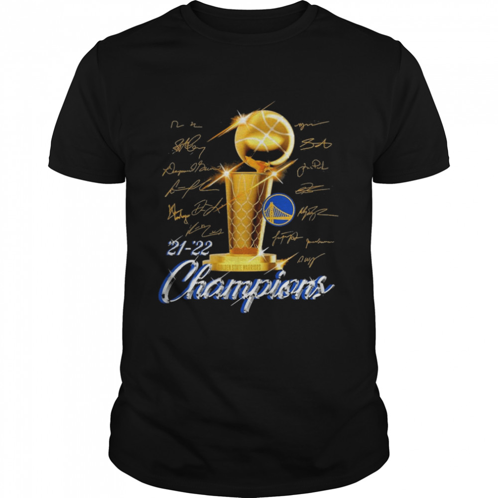 Golden State Warriors 2022 NBA Finals Champions Forward Roster Signature T-Shirt