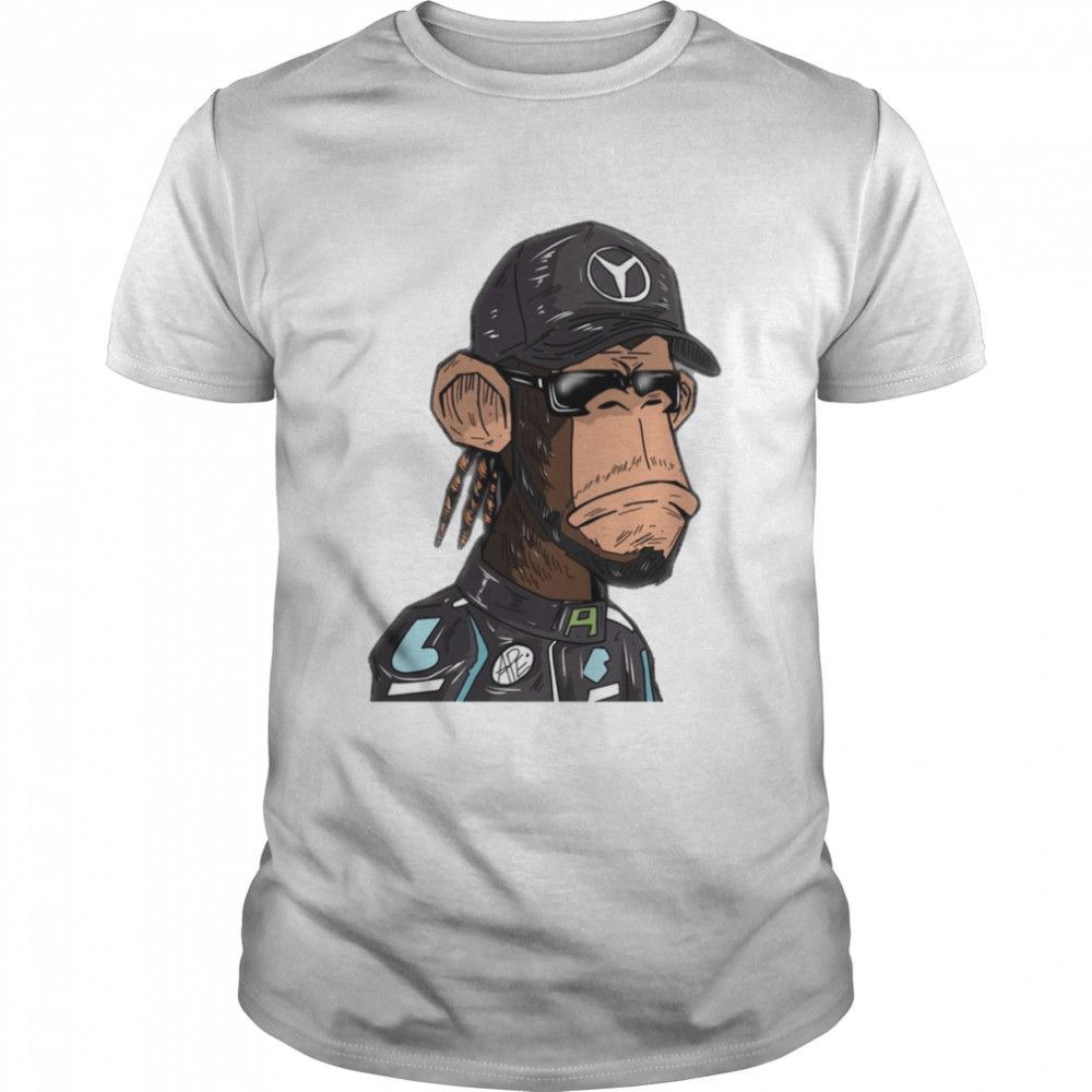 Illustration Lewis Hamilton Car Racing shirt Classic Men's T-shirt
