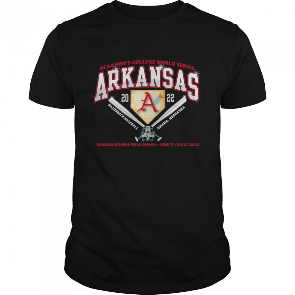 Ncaa Men’s Cws 2022 Arkansas Razorback Baseball Road To Omaha, Nebraska Shirt