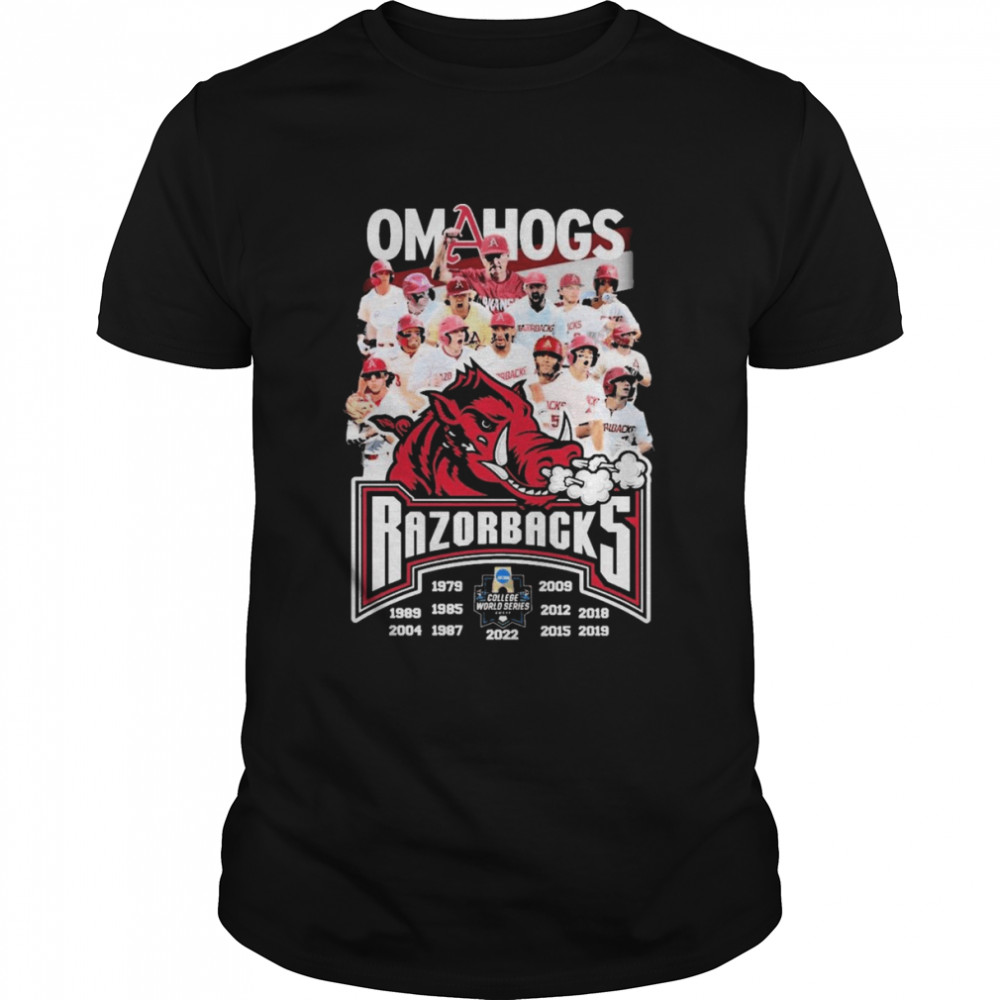 Omahogs Arkansas Razorbacks Team 11 Appearances College World Series Shirt