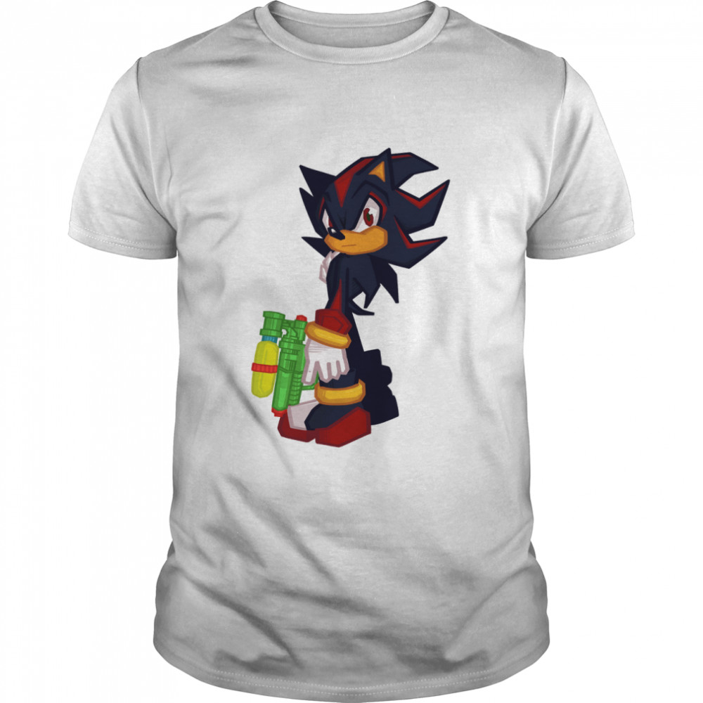 Shadow The Hedgehog Watergun Classic T-Shirt