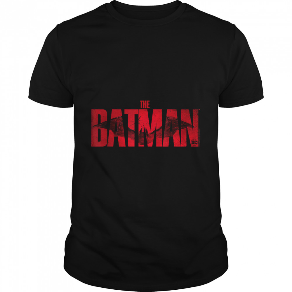 The Batman Crimson Drawn Bat Logo Classic T-Shirt