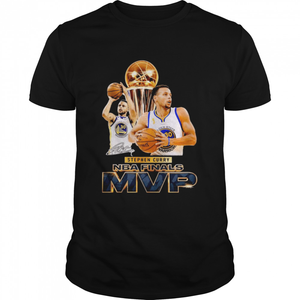 Champion Stephen Curry NBA Finals MVP Signatures  Classic Men's T-shirt