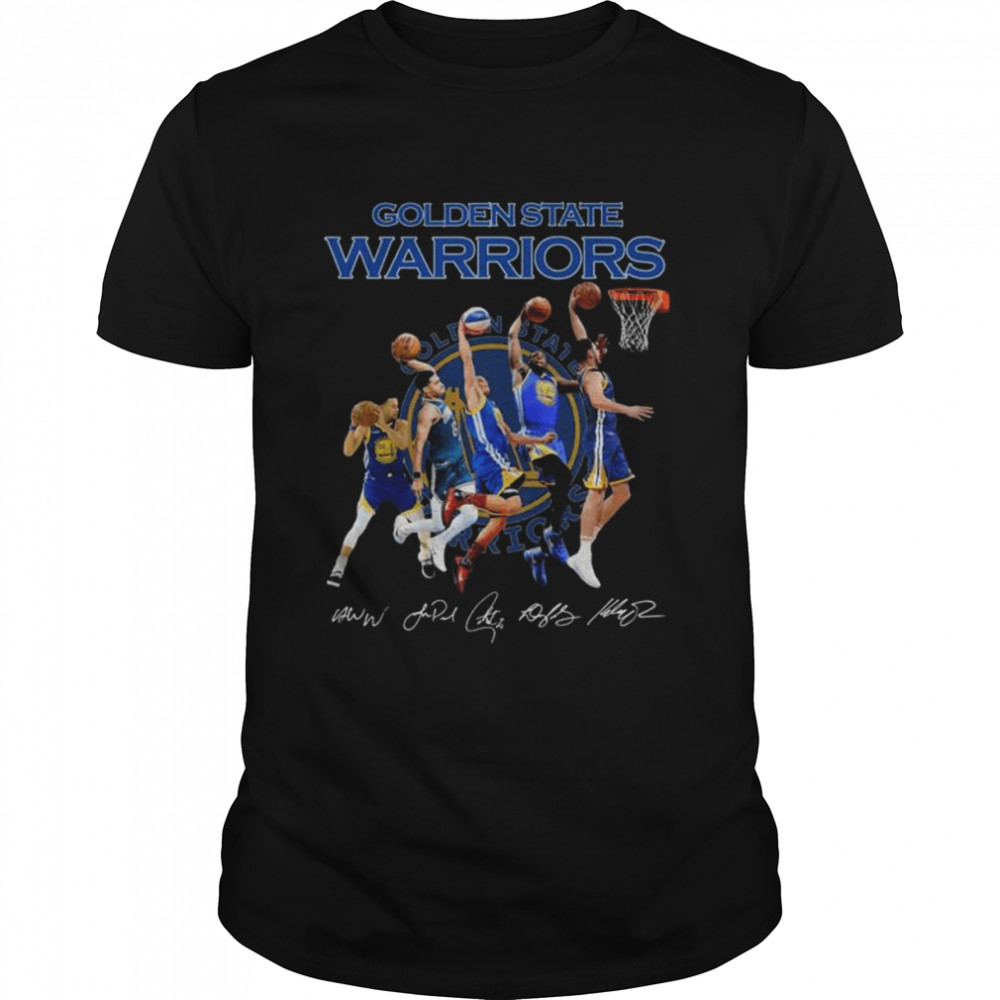 Golden State Warriors 2022 Champions Signatures Shirt
