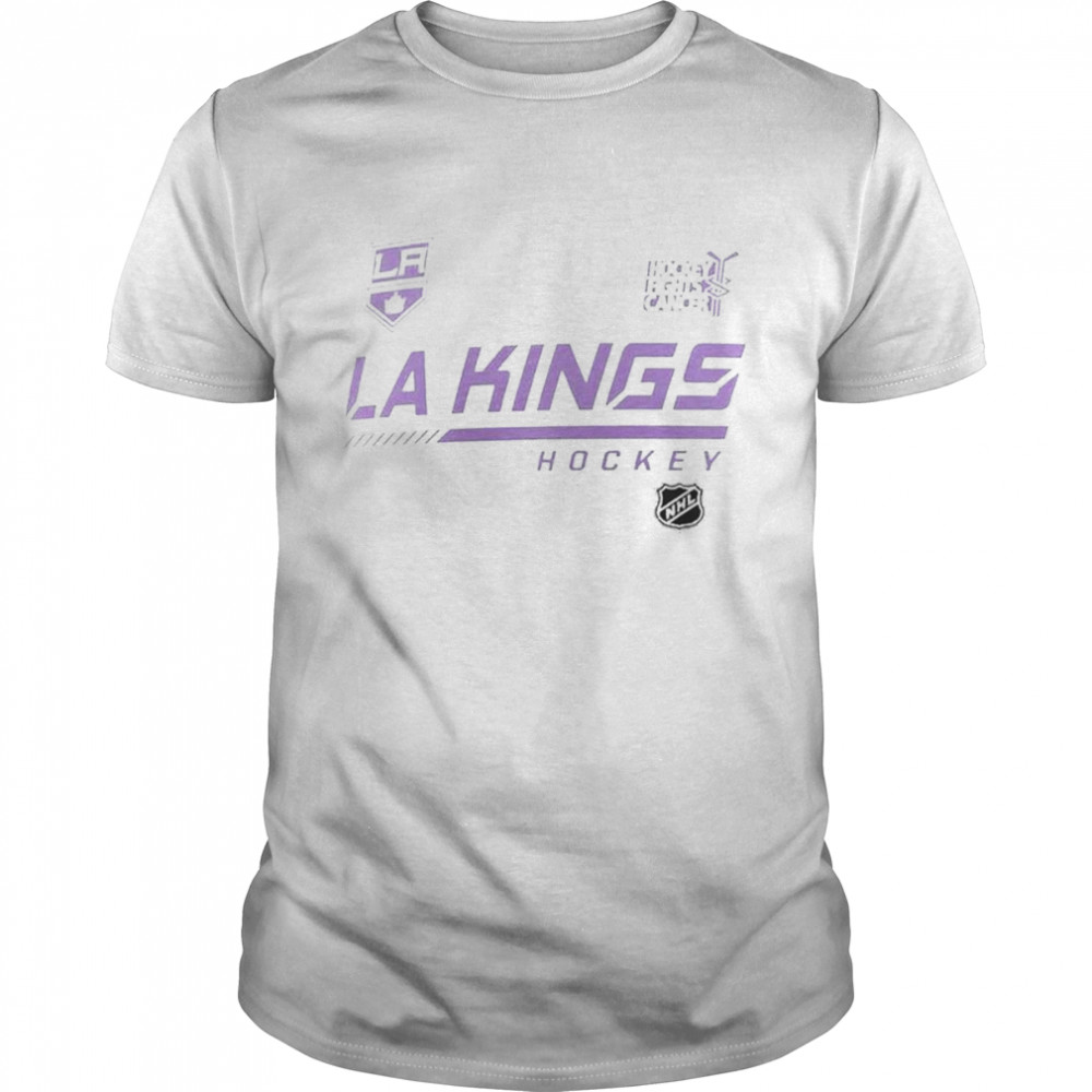 Los Angeles Kings Fanatics Branded NHL Hockey Fights Cancer  Classic Men's T-shirt