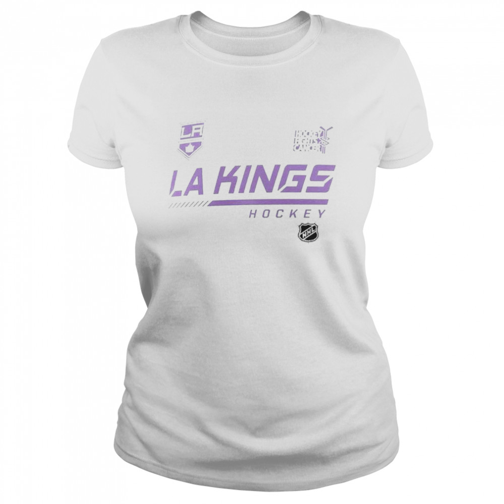 los angeles kings fanatics branded nhl hockey fights cancer classic womens t shirt