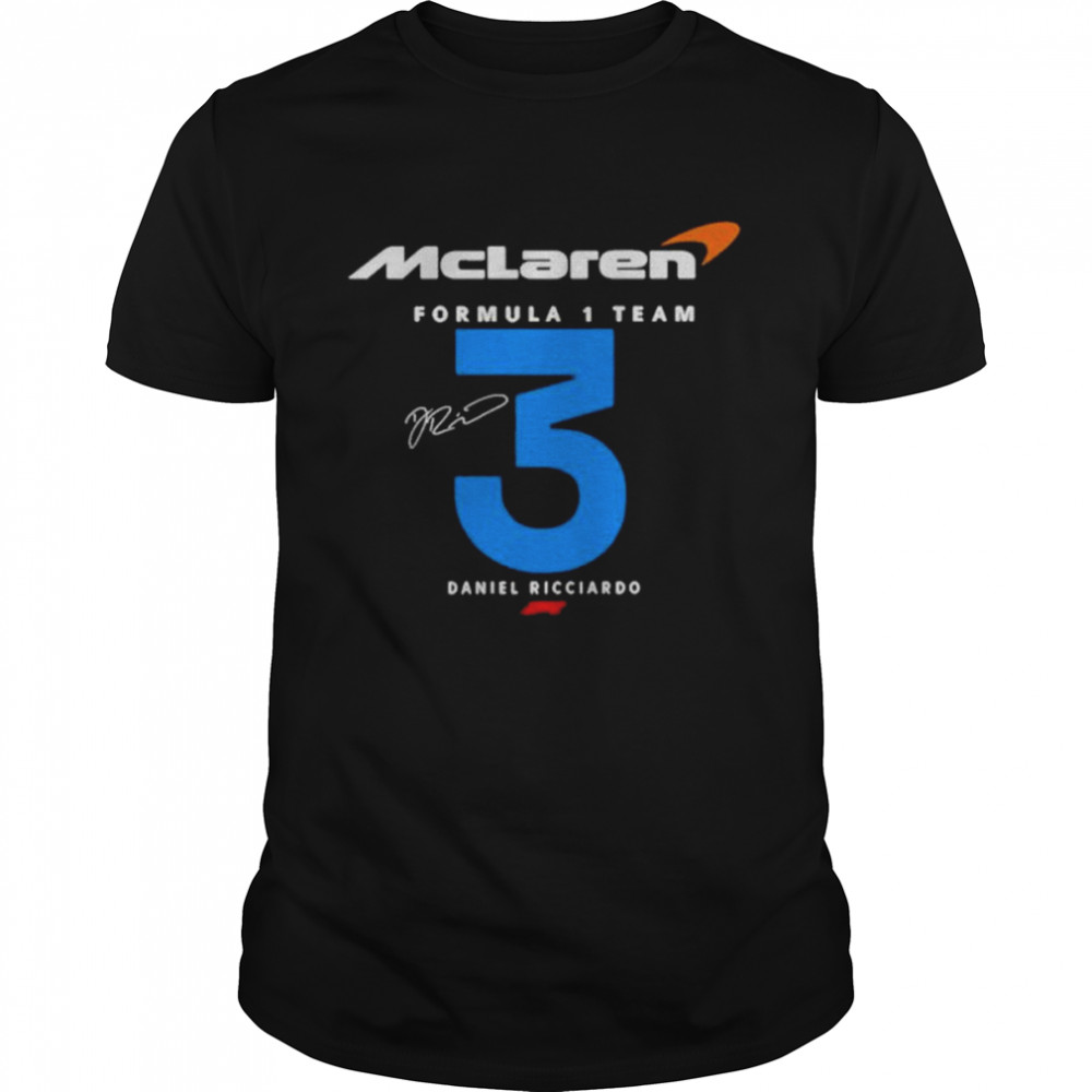 Mclaren F1 Team 2022 Daniel Ricciardo Car Racing T- Classic Men's T-shirt