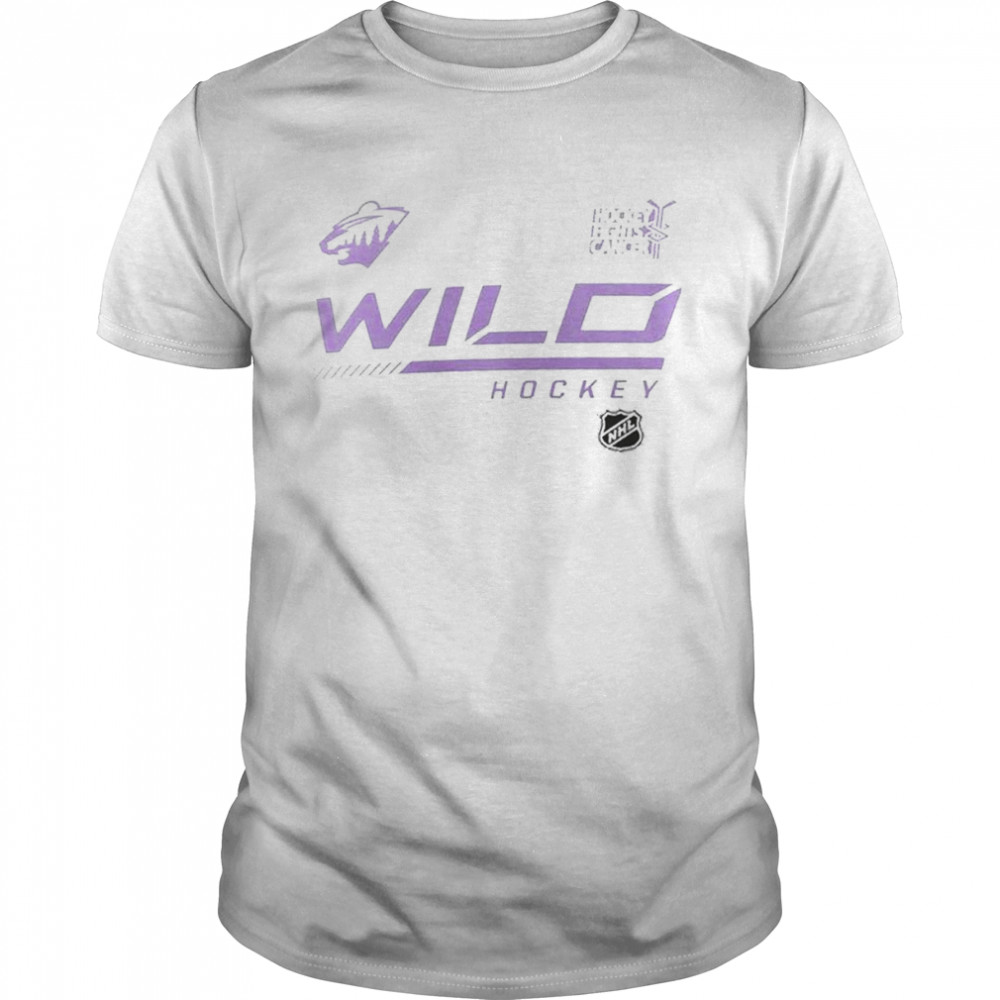 Minnesota Wild Fanatics Branded NHL Hockey Fights Cancer Shirt