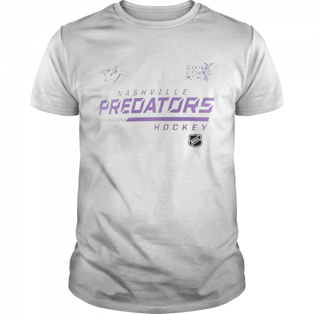Nashville Predators Fanatics Branded NHL Hockey Fights Cancer Shirt