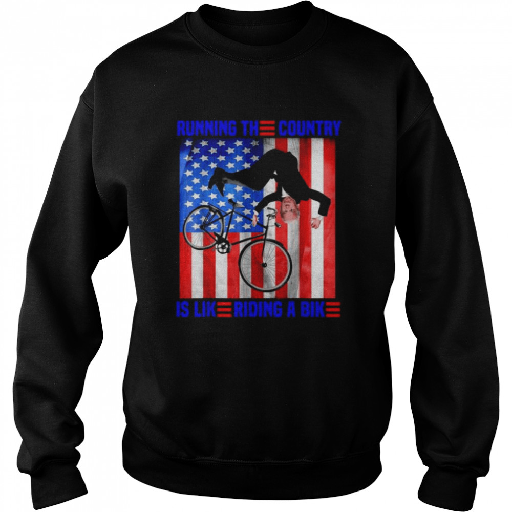 2022 biden running the country is like riding a bike joe biden shirt 3 2022 biden running the country is like riding a bike joe biden shirt Unisex Sweatshirt