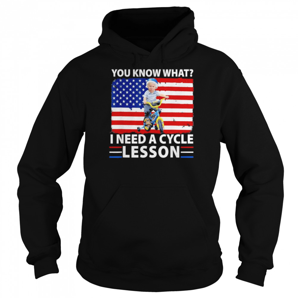 4th of July Biden bike accident i need a cycle lesson T- Unisex Hoodie
