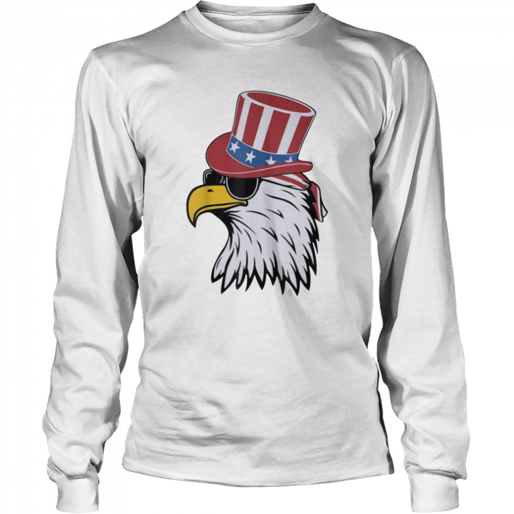 Awsome Patriotic Eagle USA 4th Of July American  Long Sleeved T-shirt