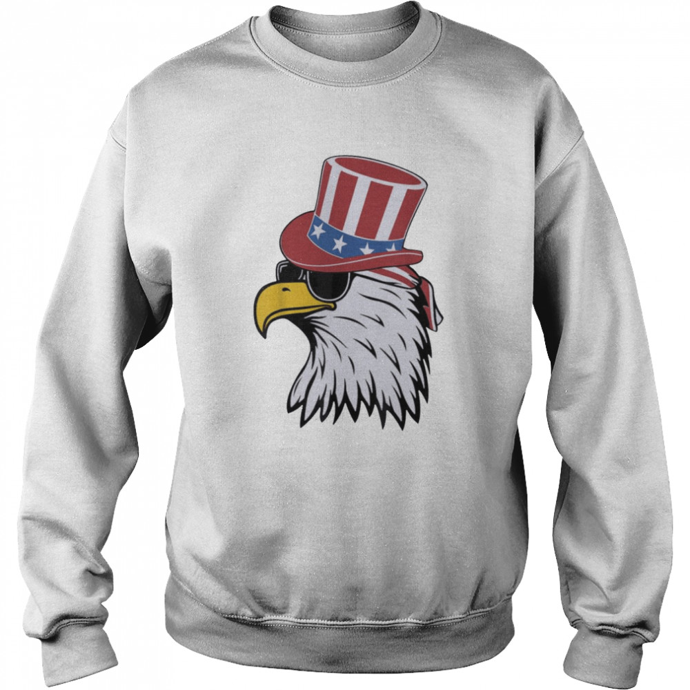 Awsome Patriotic Eagle USA 4th Of July American  Unisex Sweatshirt