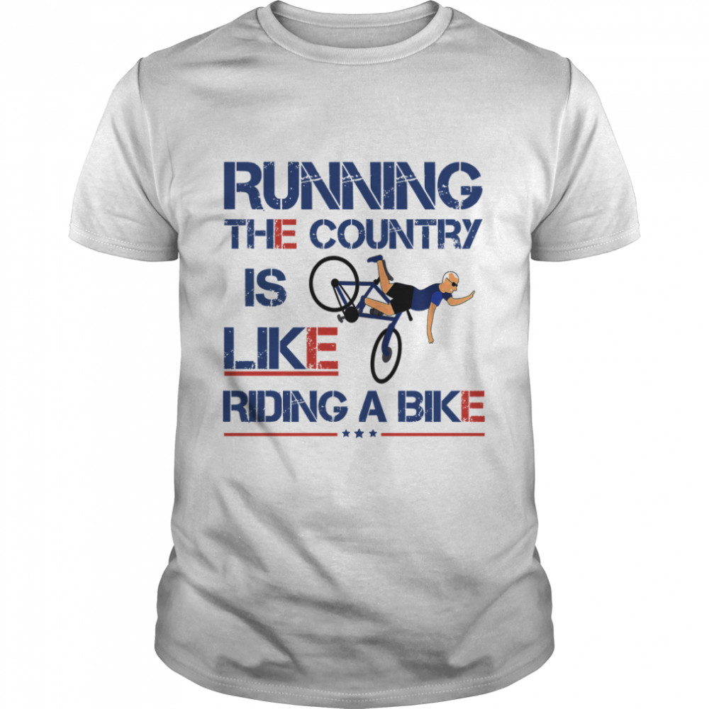 Biden Bike Bicycle Running the country is like riding a bike Essential T- Classic Men's T-shirt