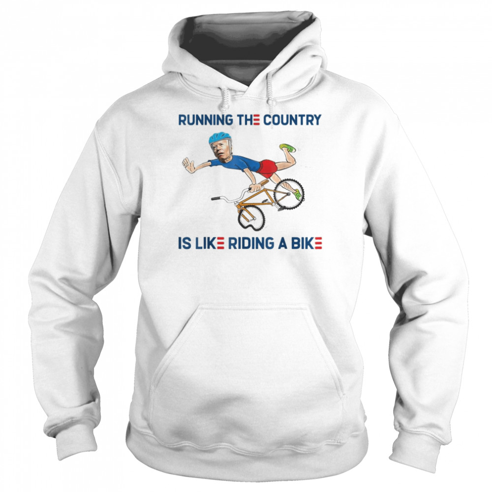 Biden falling off bicycle Bike Fall Joe Biden T-Shirt 4 Biden falling off bicycle Bike Fall Joe Biden T- Unisex Hoodie