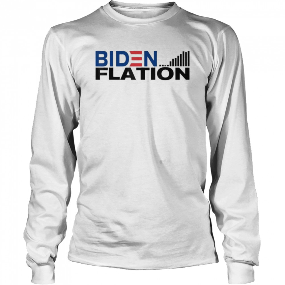 Bidenflation The Cost of Voting for Biden Bike Accident Tee  Long Sleeved T-shirt
