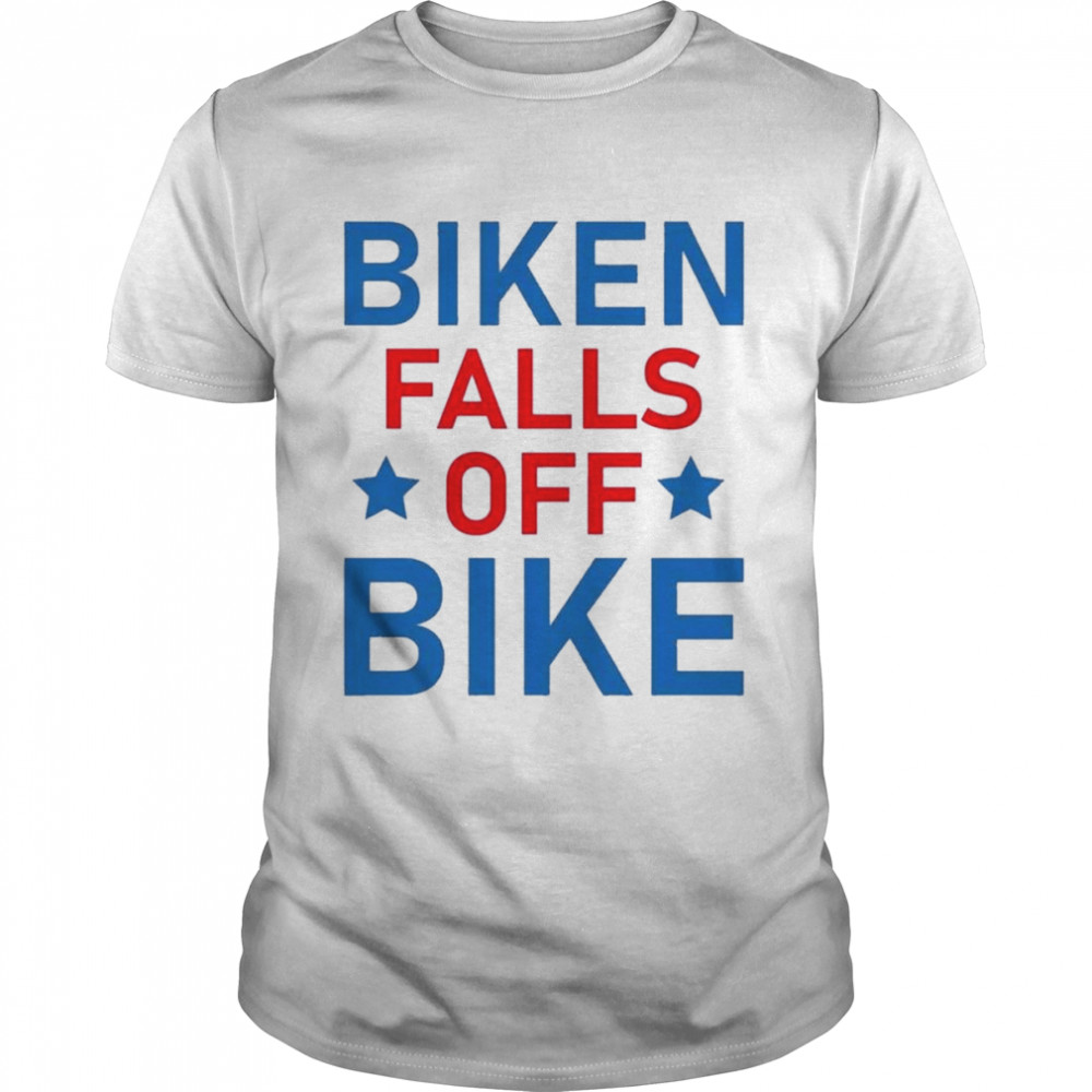 Biken Biden Falls Off His Bike Shirt