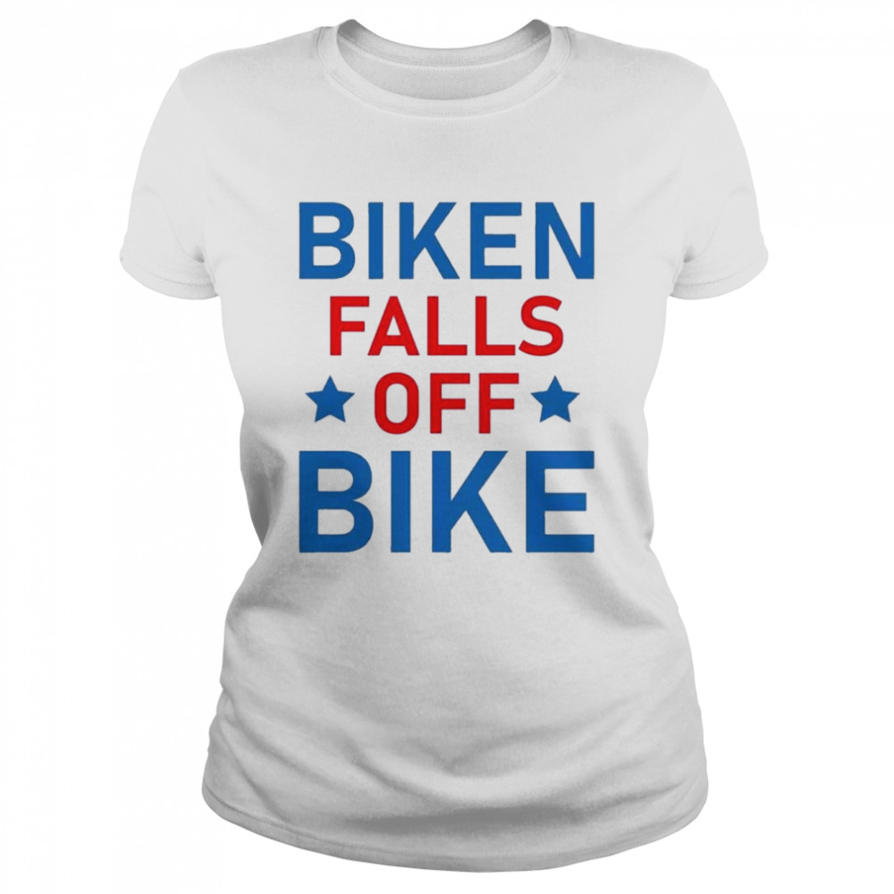 Biken Biden Falls Off His Bike Shirt 1 Biken Biden Falls Off His Bike Classic Women's T-shirt
