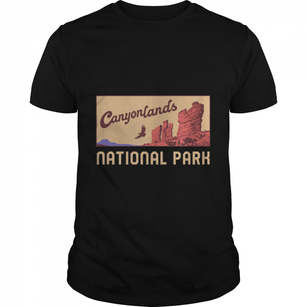 Canyonlands National Park Utah Minimalist Retro Graphic T-Shirt B0B4N1Yn3Q