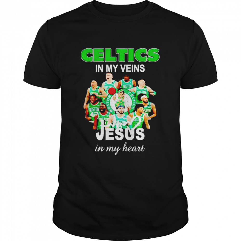 Celtics in my veins Jesus in my heart shirt Classic Men's T-shirt