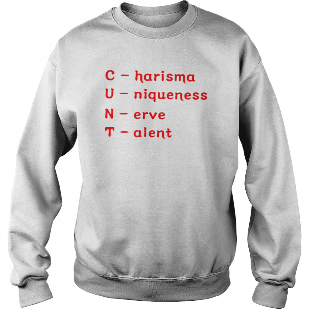 Charisma Uniqueness Nerve Talent Unisex Sweatshirt