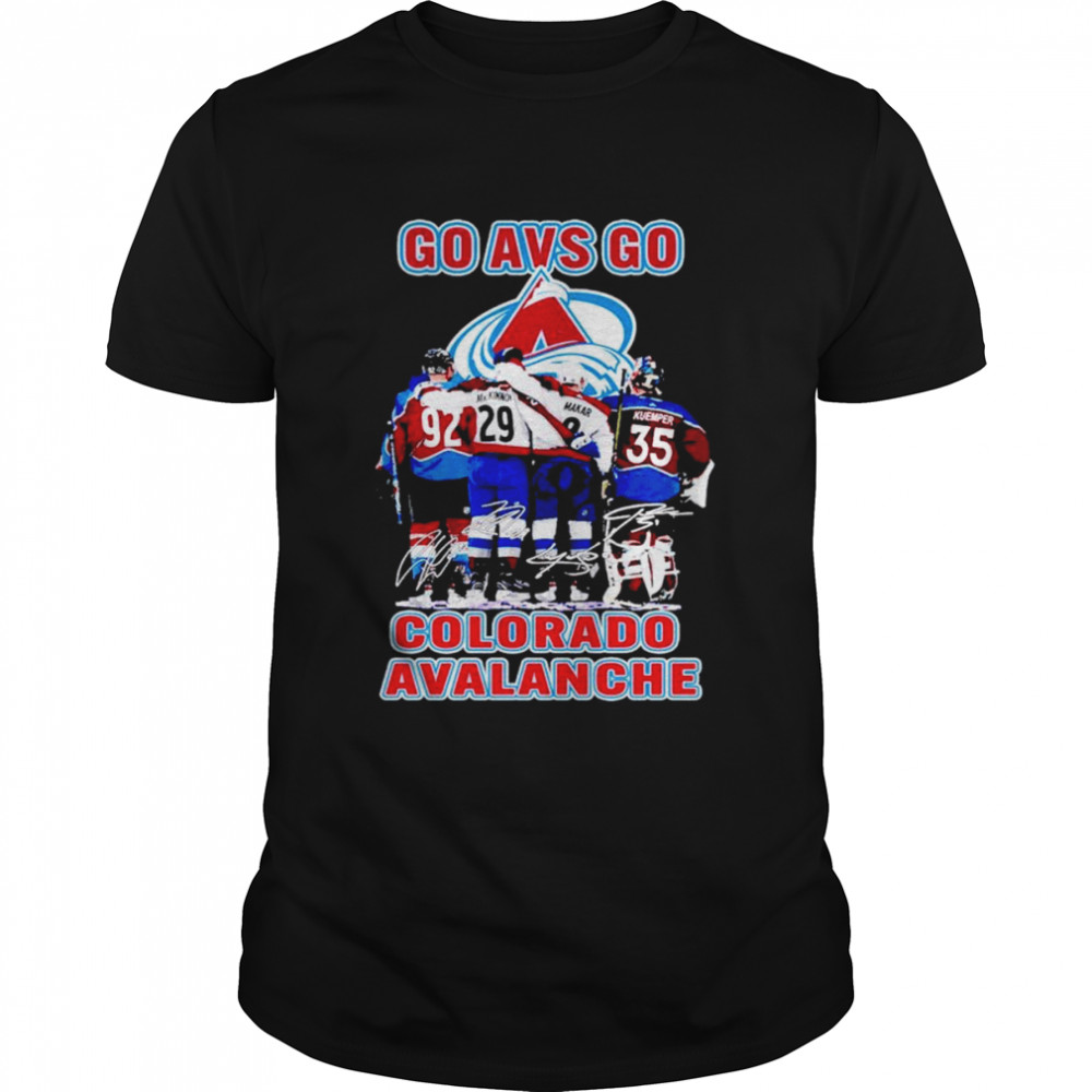 Colorado Avalanche Go Avs Go Signatures Shirt