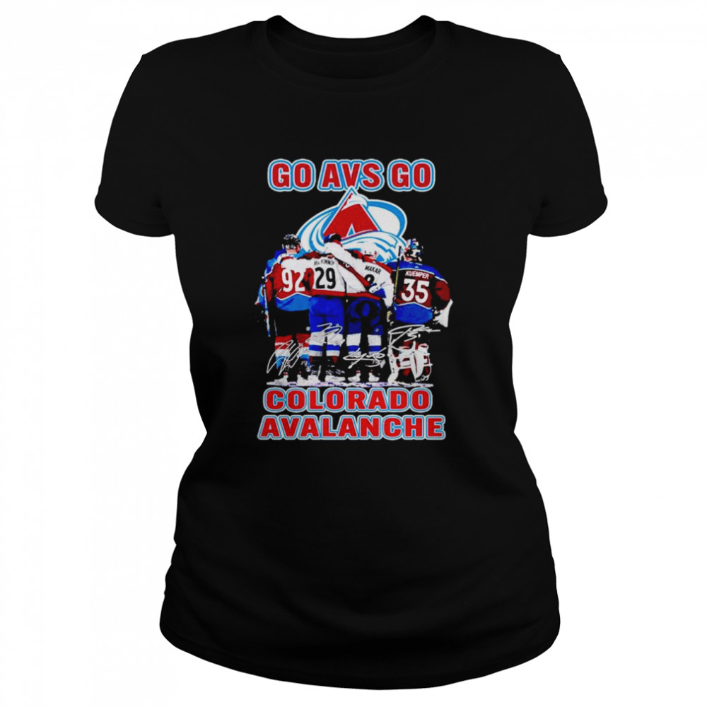 Colorado Avalanche Go AVS Go signatures shirt Classic Women's T-shirt