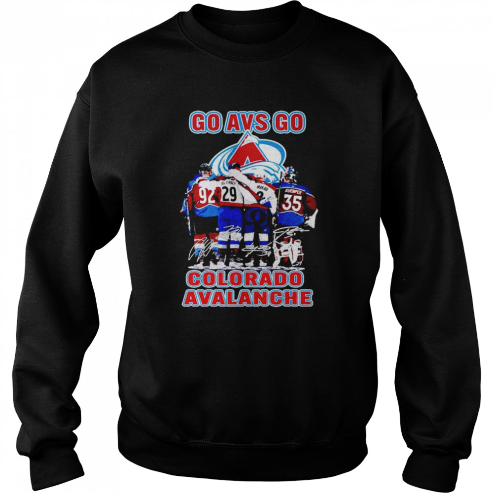Colorado Avalanche Go AVS Go signatures shirt Unisex Sweatshirt