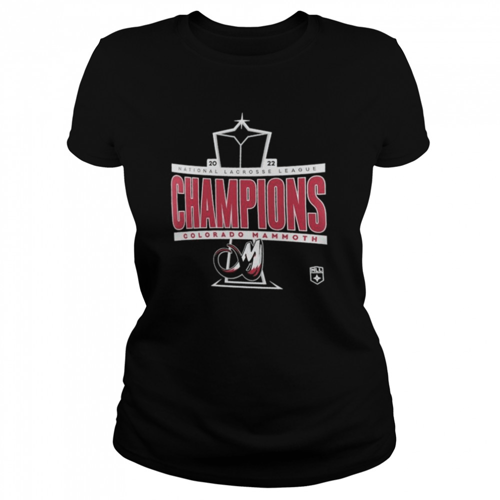 Colorado Mammoth 2022 National Lacrosse League Champions shirt 1 Colorado Mammoth 2022 National Lacrosse League Champions shirt Classic Women's T-shirt