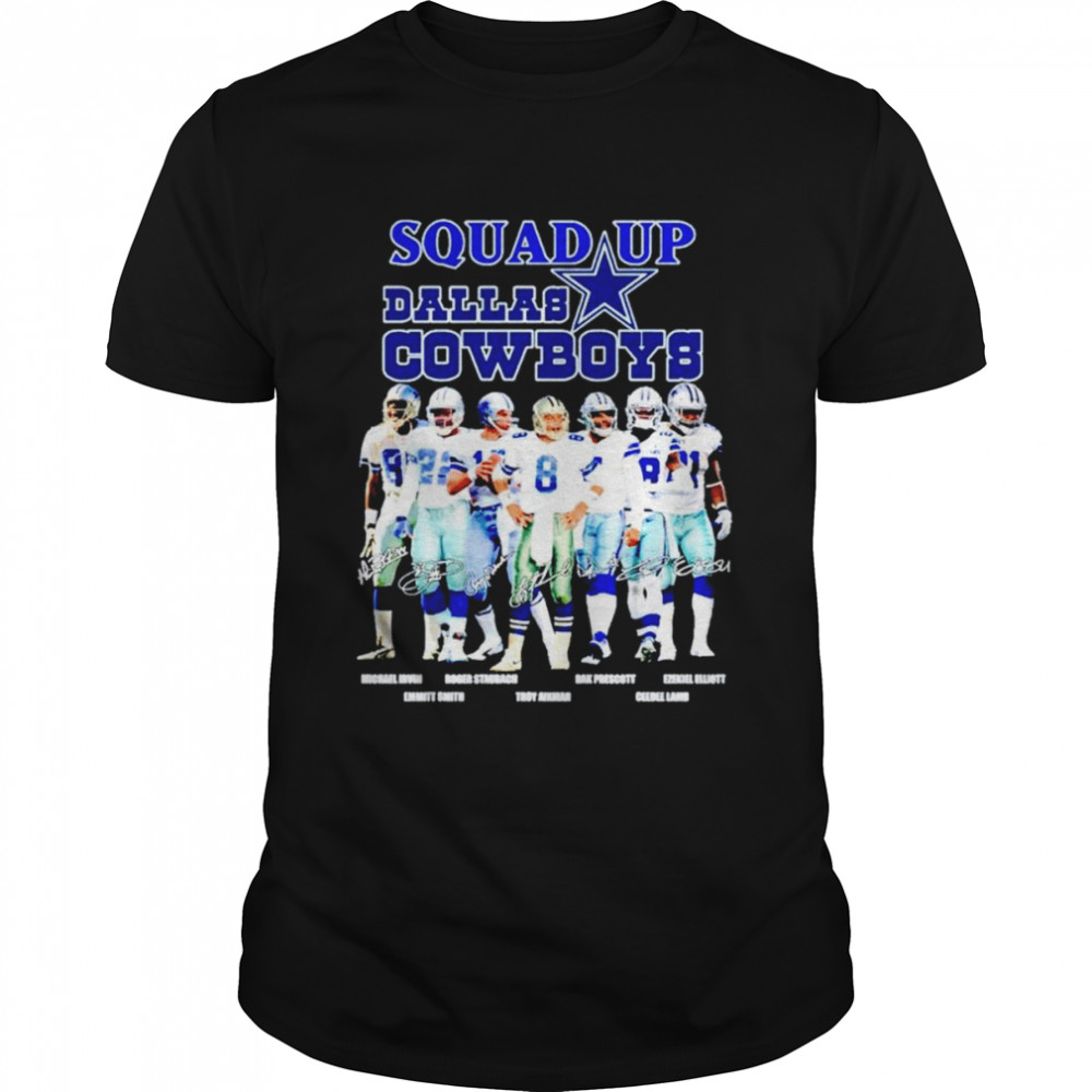 Dallas Cowboys Squad Up signatures shirt 5 Dallas Cowboys Squad Up signatures shirt Classic Men's T-shirt