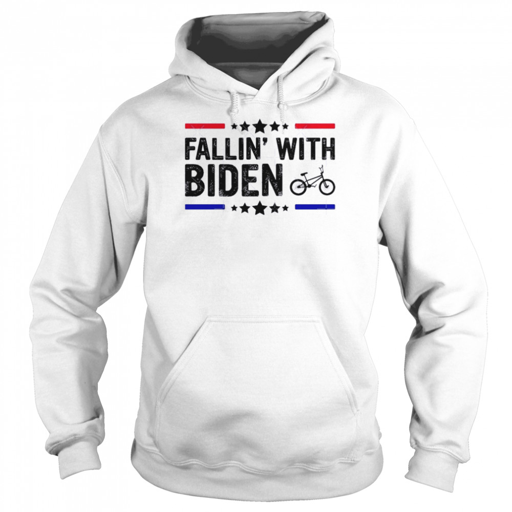 Falling With Joe Biden Joe Biden Falling On His Bike Funny Meme  Unisex Hoodie