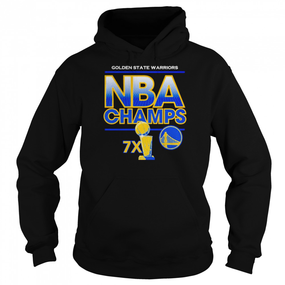 Golden State Warriors NBA Champs 7X shirt Unisex Hoodie