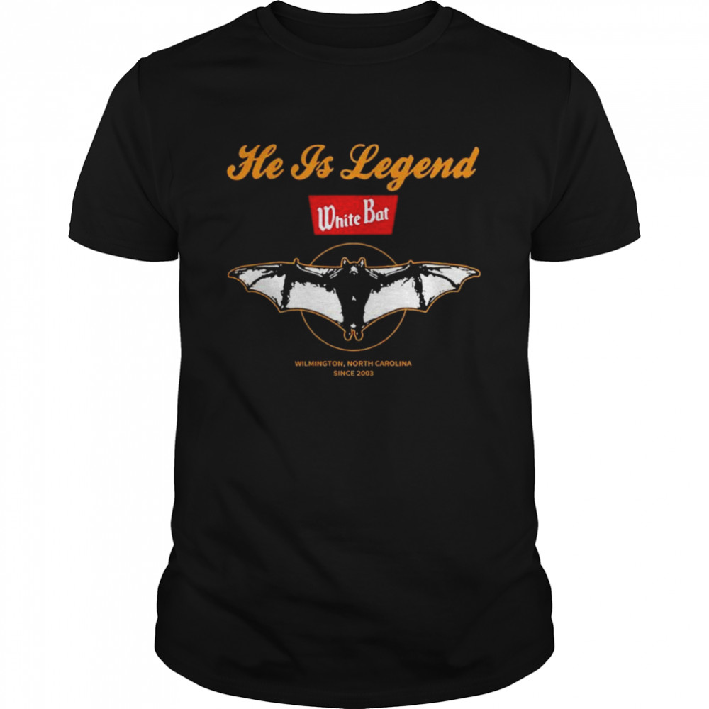 He Is Legend White Bat Shirt