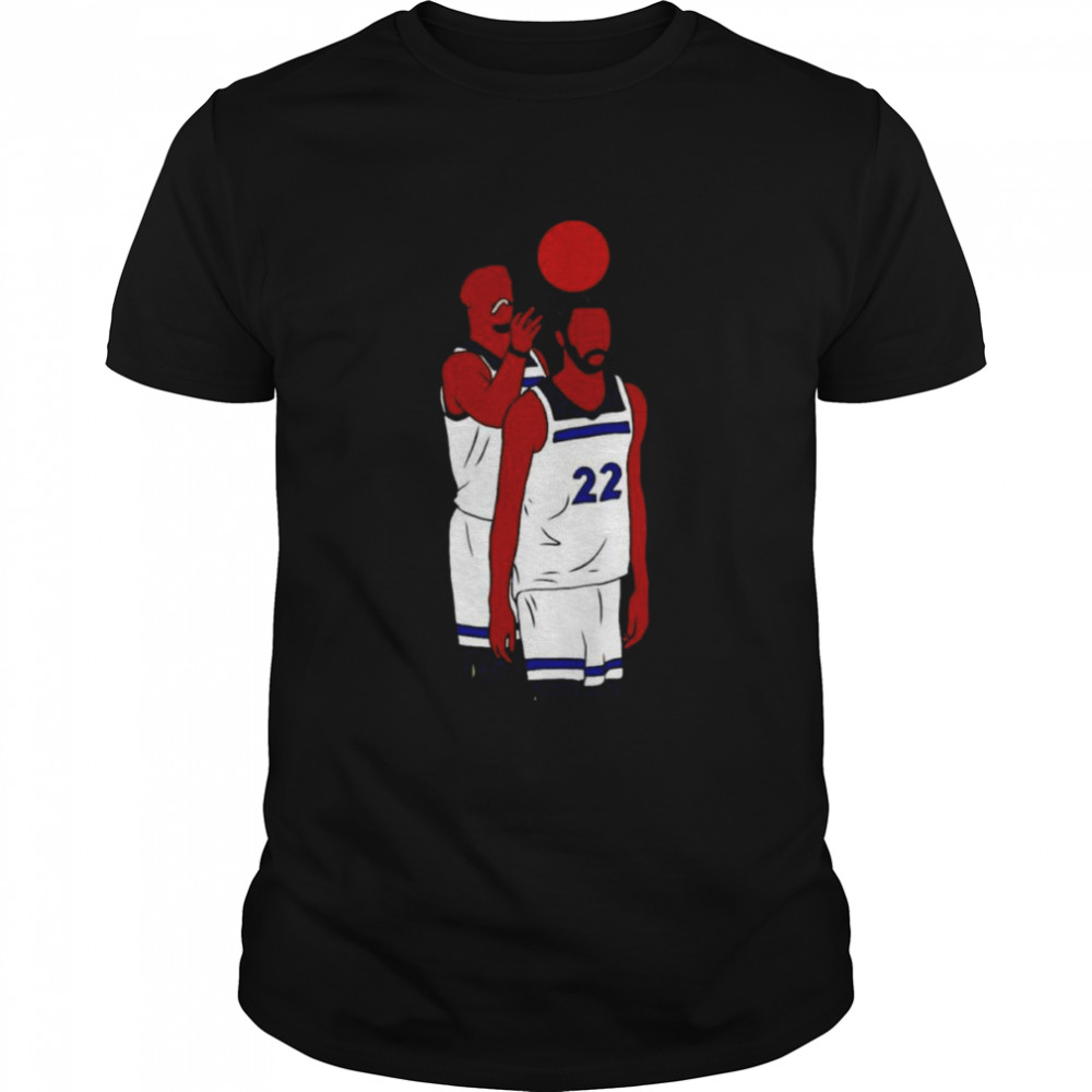Jimmy Butler Messing With Andrew Wiggins  Classic Men's T-shirt