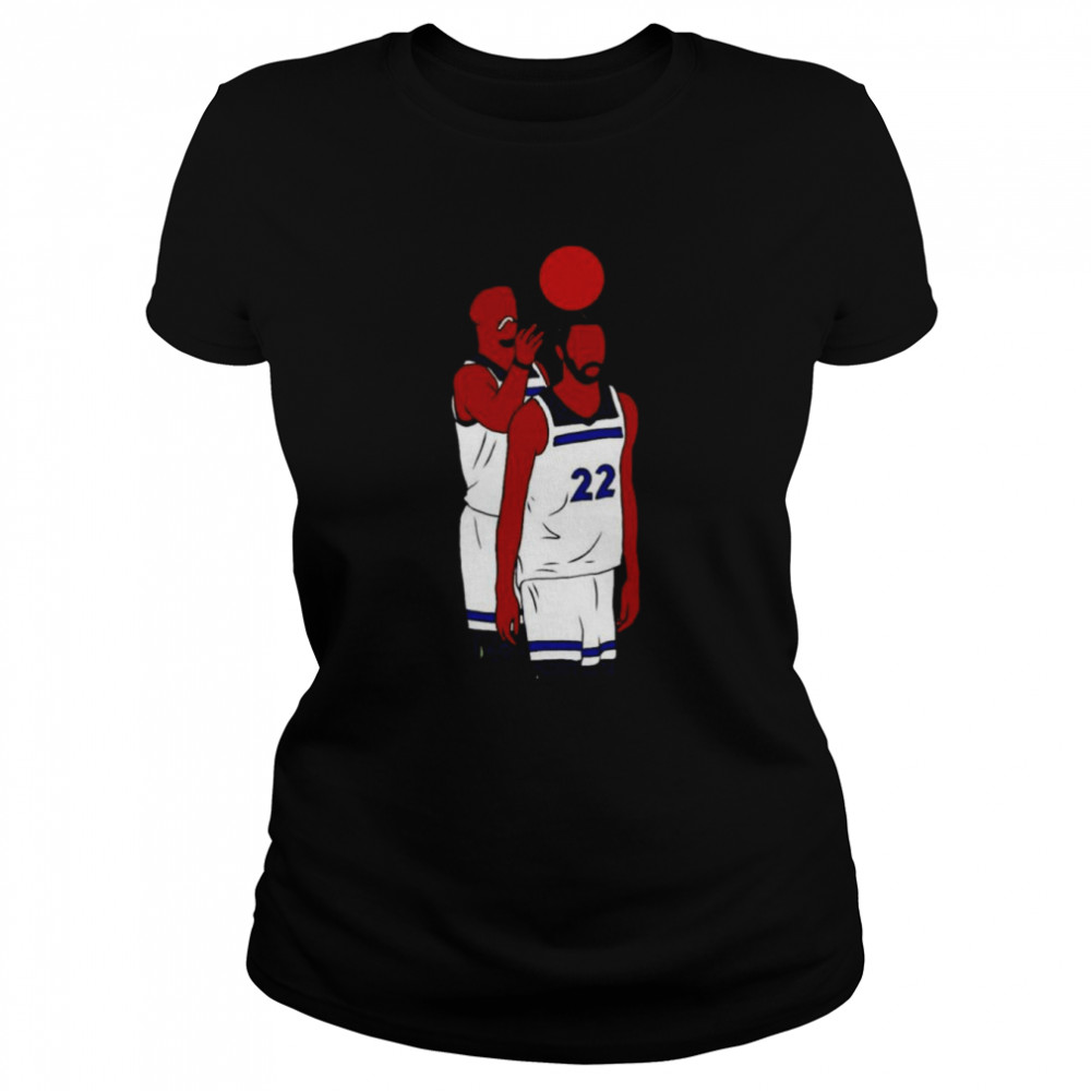 Jimmy Butler Messing With Andrew Wiggins  Classic Women's T-shirt